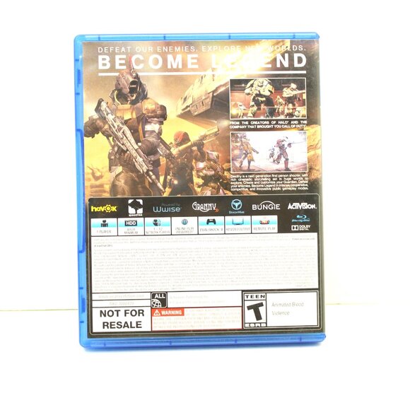 Destiny PS4 PlayStation 4 Video Game Disc & Case 2014 TESTED! - Picture 3 of 7